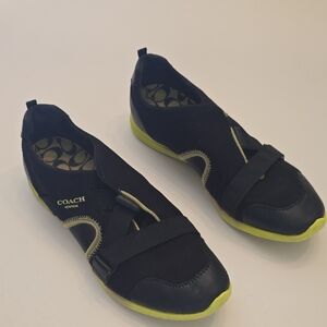 Coach Women's Black and Lime Athletic Shoes Sz 8.5 $29